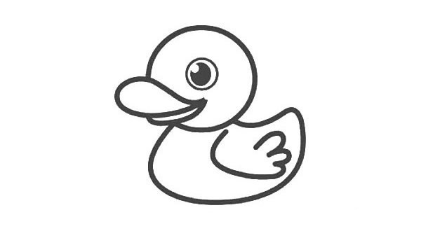 小黄鸭简笔画步骤图解