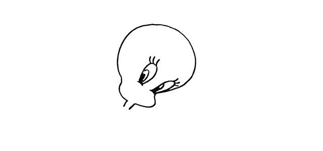 可爱的小黄鸭简笔画