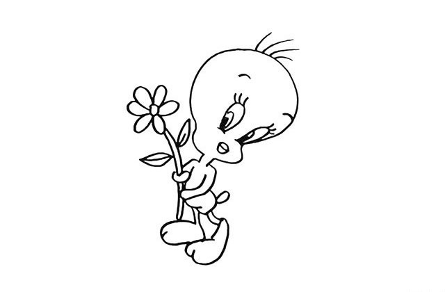 可爱的小黄鸭简笔画