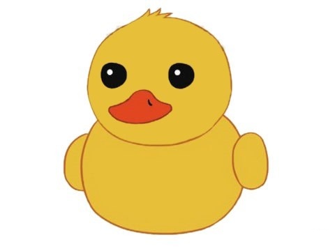 卡通小鸭子简笔画图片大全