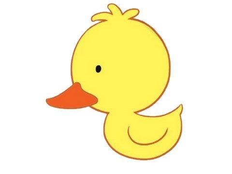卡通小鸭子简笔画图片大全