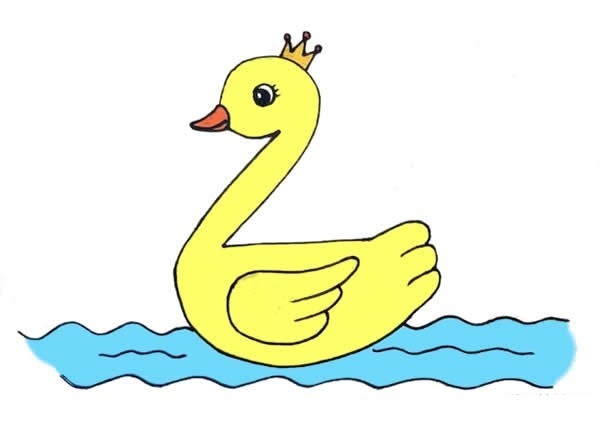 用数字2画小鸭子简笔画