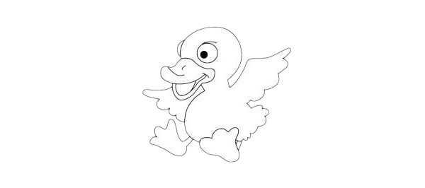 卡通鸭子简笔画图片大全