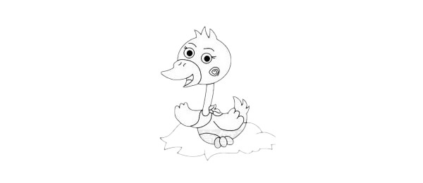 卡通鸭子简笔画图片大全