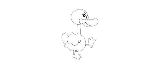 卡通鸭子简笔画图片大全