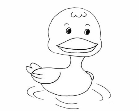 雏鸭简笔画图片大全