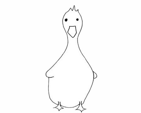 雏鸭简笔画图片大全