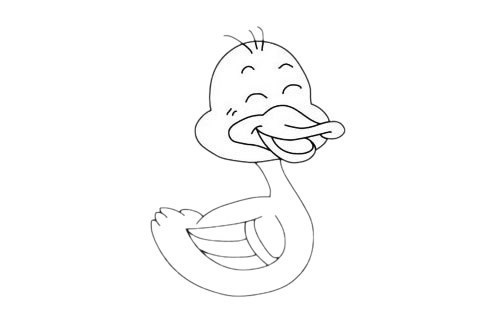 小鸭子简笔画图片大全