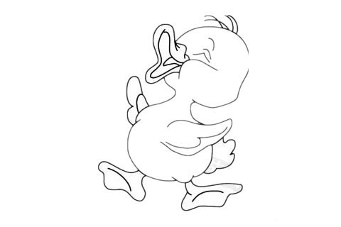 小鸭子简笔画图片大全