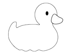 小鸭子简笔画