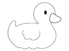 小鸭子简笔画