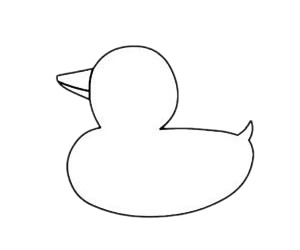 简单的鸭子简笔画