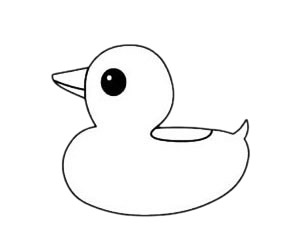 简单的鸭子简笔画
