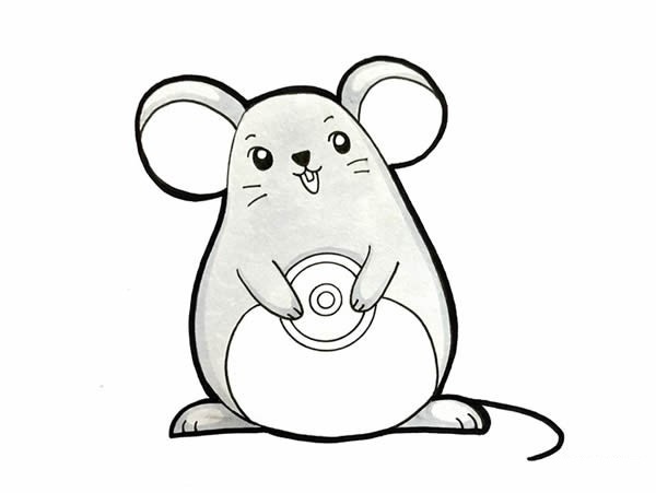 卡通老鼠简笔画